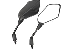 Letgoing Motorcycle mirrors E57 approved motorbike rear view mirrors M10 thread 360° swivelling clear view universal for ATV/scooter/moped//e-bike