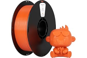 kexcelled PETG Filament pour Imprimante 3D 1,75 mm +/- 0,03 mm, Résistant aux Basses Températures, Convient à la Plupart des Imprimantes FDM, Bobine de 1 kg (2,2 lbs), Orange