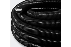 Teichtip ® 21m 32mm - Solar NOIR Tuyau de piscine flottant sections préformées 165g/m-Made in Europe
