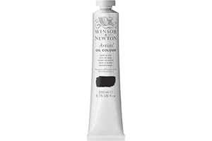 Winsor & Newton 1237386 Artists - Colore ad olio per artisti con la massima pigmentazione possibile, massima resistenza alla luce, tubo da 200 ml - Nero Di Marte