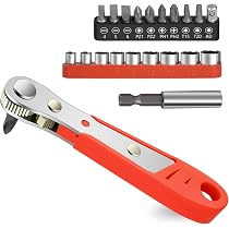 OSDUE Cacciavite A Cricchetto - 110mm Mini Chiave Magnetica 6 - 8