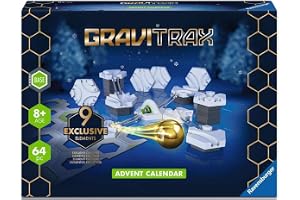 Ravensburger Gravensburger GravitraX adventskalender - perfekt för GravensraX nybörjare och fans, byggleksak för barn från 8