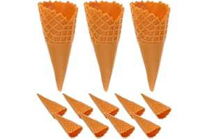 TOYANDONA 12pcs Food Props Ice Cream Cone Model Doll House Supplies Phone Case Charms Pretend Play Food Model Fake Candy Kids Ornaments Toys Plastic Ice Cream Cone Pvc Coin Photo Frame Child