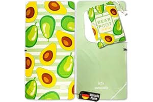 ‎BEARFOOT BEARFOOT Mikrofaser Strandtuch XXL mit Tasche - schnelltrocknendes Handtuch für Urlaub & Strand