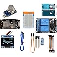REES52 ESP8266 NodeMCU Cp2102 IoT WiFi Starter Kit Internet of Things Development Board with Programming cable, sensors, Relay module, Breadboard and jumper wires