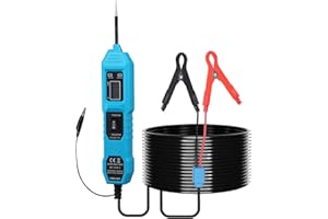 LUQIXCEY Power Circuit Probe Tester, 3.5-36V DC Car Circuit Tester Voltage Tester with Digital Display, LED Light, Led Indicator, 4.5M Line, Short Circuit Finder Automotive Electrical Tester Fuse Tester