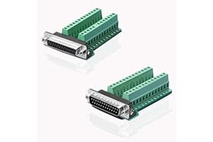 S SIENOC D-SUB DB25-G2 wtyczka + gniazdo M2, 25-biegunowa wtyczka, wyjście do przyłączy płytki obwodu drukowanego