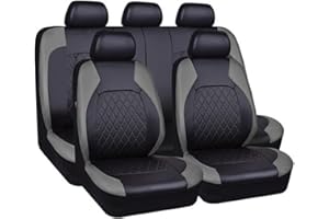 NETHIX 5 Seats Universal Car Seat Covers Set for Nissan Qashqai J12 J11 J10 J11 J12 +2 2006-2023 2024 2025 Full Set Front And Rear Nonslip Seat Covers Accessories,D