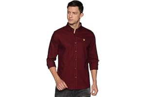 U.S. ELK Men's Button-Down Slim Fit, Casual Shirts for Men | Long Sleeve | Oxford Cotton