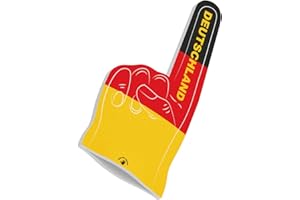 HIGH FIVE FINGERS Championnats d’Europe&Championnats du Monde, Drapeaux Olympiques | Main en Mousse pour competitions, stades événements Sportifs | Taille Unique 44x22x2,5 cm