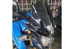 FATEXPRESS Motorcycle Windshield for GSX-S750 Windscreen Front Fairing Wind Shield Screen Deflector Visor Protector w/ Bracket for GSX-S GSXS 750 GSXS750 2017 2018 2019 2020 2021 2022 2023 (Smoke)