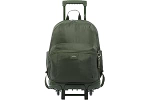 TOTTO - Mochila Escolar con Ruedas, Modelo Trik L, Mochila Grande, Capacidad 27 litros, Bolsillo para PC 14", 2 Bolsillos para Botella, Correas en S para Mayor Comodidad, Resistente, Color