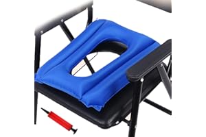EDWERD HXCH Coussin de siège de toilette gonflable, coussin d'allaitement anti-escarres pour fauteuil roulant - Accessoire chaud pour personnes âgées et handicapées