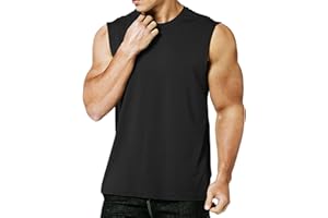 MEETYOO Tank Top Herren, Achselshirts Sport Ärmelloses Shirt Unterhemd Fitness Sleeveless Tshirt für Running Jogging Gym