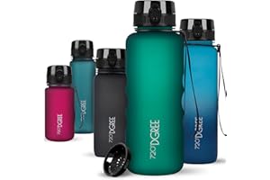 720°DGREE Botella de Agua uberBottle +Infusor de Frutas - 350 ml, 500 ml, 650 ml, 1 l, 1,5 l, sin BPA, Impermeable, antifugas, Reutilizable, Ligera, Ideal para Escuela, Deporte, Fitness, Gimnasio,