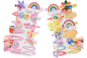 ACYDSR 28 Stück Haarnadel, Farbige Kinderhaarzubehör, Regenbogen Haarnadel, Haarspangen Mädchen, Obst Haarschmuck Mädchen für Baby Kinder, Für Alltägliche Anlässe und Feiertagsfeiern