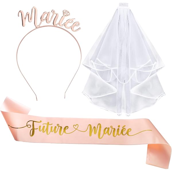 JGA Armbänder Set – 12 Stück „Mariée“ & „Mariéejungfer“ Aus Silikon, Weiß & Roségold
