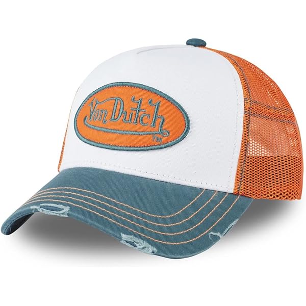 Von Dutch TRUCKER TAMPA UNISEX - Pet - white/blue/wit Von Dutch TRUCKER TAMPA UNISEX - Pet - white/blue/wit