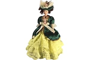 Melody Jane Dollhouse Lady in Verde Abito Vittoriano Porcellana Miniatura 1:12 Persone