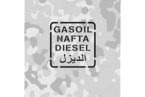 COPYTEC Adesivo con scritta Diesel Gasoil Nafta US Army, da 10 x 10 cm, A651