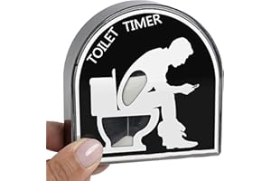 XUJAIOLQP 5 Minutes Toilet Hourglass Sand Timer, Sand Clock with Funny Prints for Bathroom and Toilet, Sandglass with Establish a View of Time, Funny Gifts