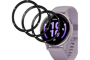 Holilo 3 Stück Schutzfolie kompatibel mit Garmin Vivoactive 5 Folie, weiche Kante Anti-Kratzen Ultra-klar 9H Härte 3D HD Blasenfreie Kratzfeste Displayschutzfolie