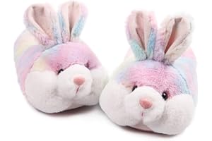 Caramella Bubble Classic Bunny Slippers Warm Plush Fuzzy Slippers Anti-Slip Indoor House Slippers for Kid