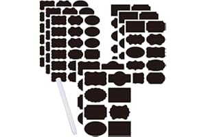 Maotrade 133 Pezzi Etichette Adesive per Barattoli Vetro Cucina Adesivi Spezie Riutilizzabile Etichetta del Vasetto, per Decorare Marmellate Vino Bottiglia Casa e Ufficio