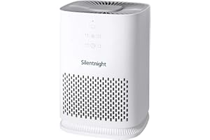 Silentnight Airmax 800 Air Purifier - Ultra Quiet Air Purifier for Home Bedroom with 2 Stage H13 HEPA Filter Removing 99.9% of Particles - 4 Speed Settings, Built In Timer and Sleep Mode