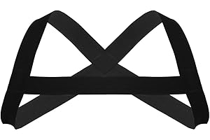 YiZYiF Arnés Hebillas de Cuerpo Cinturón de Pecho para Hombre Ropa Interior Correas Cruzadas Top Abierto Elástico Lencería Erótica