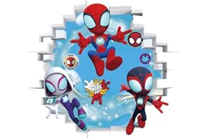 LXJYMFZI 3D New Superhero Wall Stickers Boys Wall Decal for Bedroom Living Room Hotel Decor Size：（43X50cm）