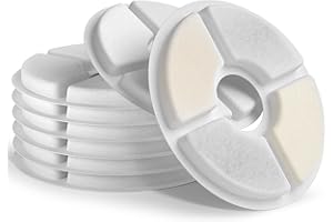 YOUTHINK Filtry do fontanny dla kotów, 8 sztuk, wymienne filtry do fontanny dla zwierząt domowych, z węglem aktywnym, do automatycznego dozownika wody kwiatowej, fontanna do picia