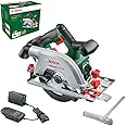 Bosch Cordless Circular Saw UniversalCirc 18V-53 (Precise Sawing in Wood; Max. Cutting Depth 53 mm; 18 Volt System; 1x 2.5Ah Battery and Charger)