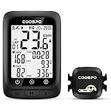 COOSPO BC107 Ciclocomputer GPS Senza Fili, Bluetooth ANT+ IP67 Impermeabile, Computer Bici Wireless con Display da 2,4 pollic