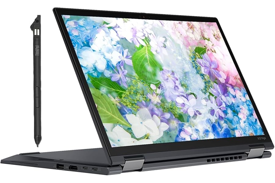 Lenovo Thinkpad X13 Yoga Laptop 2-in-1 Computer Touchscreen, 13.3in FHD PC, Intel Core i7-10th, 16GB RAM, 256GB SSD, HDMI, Qwerty Keyboard, Win11 Pro (Refurbished)