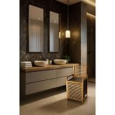 Tuğra Store Modern Bambu &Ccedil;amaşır Kirli Sepeti Geniş Hacim 61X40 X35 cm 100 Lt
