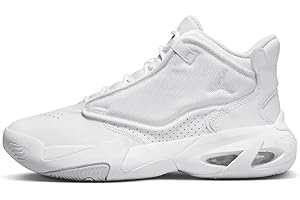 NIKE Jordan Max Aura 4 GS Great School Fashion Trainers Sneakers Shoes DQ8404 (White/Pure Platinum 101) Size UK5.5 (EU38.5)