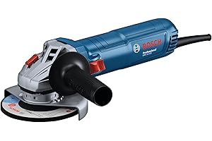 Bosch Professional: szlifierka kątowa GWS 12-125 (Ø tarczy: 125 mm, moc 1 200 W, zabezpieczenie przed ponownym rozruchem, pokrywa ochronna, nakrętka mocująca, standardowa rękojeść dodatkowa)