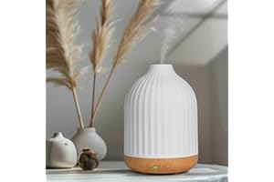 Vankarr Aroma Diffuser für ätherische öle 250ml Ultraschall Luftbefeuchter Duftöl Duftlampen Aromatherapie Diffusor für Yoga Büro Schlafzimmer (Weiß 250ml)
