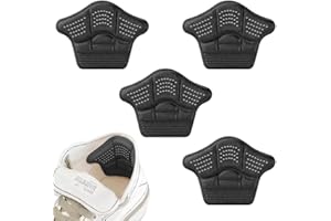 Huayuehong 2 Pair Heel Cushion Pads - Heel Grips and Shoe Inserts for Shoes Too Big - Heel Pads Perfect for Ladies Shoes - Advanced Foot Care Shoe Pads (Black)