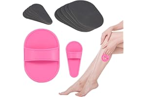 EQULUP Pastiglie di rimozione dei capelli, portatile liscio facciale pastiglie di rimozione dei capelli corpo depilazione strumento di levigatura per le donne ragazze gambe labbra esfolia