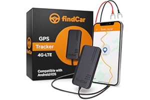 FindCar - Localizador GPS 4G para Coche Moto y Camión con Conexión Directa a la Batería y SIM Integrada, Rastreador con App, Alerta Antirrobo, Exceso Velocidad y Geovalla, Suscripción Flexible