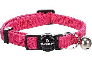 Flamingo Gato Collar Gatito Lomi Fucsia 15-22cm 10mm