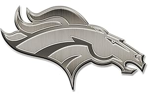 Rico Industries NFL Denver Broncos Antik Auto Emblem Nickel für LKW SUV