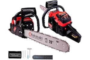 HMT HERRAMITIENDA Motosierra Gasolina 78cc - Motosierra con Potente Motor y Espada 20 Pulgadas - Moto Sierra de Uso Profesional con Corte Preciso y Kit Completo de Montaje