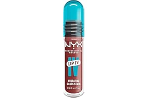 NYX Professional Makeup Lip IV Hydrating Lip Stain Gloss, Up to 12HR Hydration, High Pigment, Wet Shine Finish, Hydra-Honey