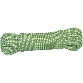 Amig - Braided Plastic Rope Green and White Mod.20120 &ndash; Polypropylene Multipurpose Cord for Clothes Aires, Tarpaulins, Garden