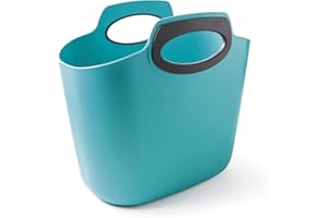 G.F. GF Garden, FOR 2 Everyday, Borsa in Plastica Portatutto, Contenitore Multiuso, con Maniglie, colore Azzurro