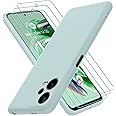Cover per Xiaomi Redmi Note 12 5G / Xiaomi Poco X5 5G con 3 Pezzi Pellicola Vetro Temperato, Custodia in Morbida Silicone, So