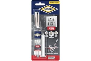 BOSTIK Fast Fix2 Liquid Plastic colle bicomponenti super forte e rapida, pronta all'uso, per materiali plastici 10g trasparente